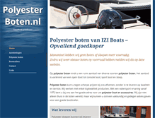 Tablet Screenshot of polyesterboten.nl
